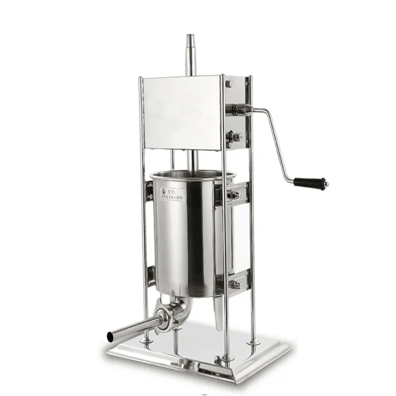 10L vertical stainless steel sausage filling , commercial multi-functional sausage filling machine, hand crank sausage fi