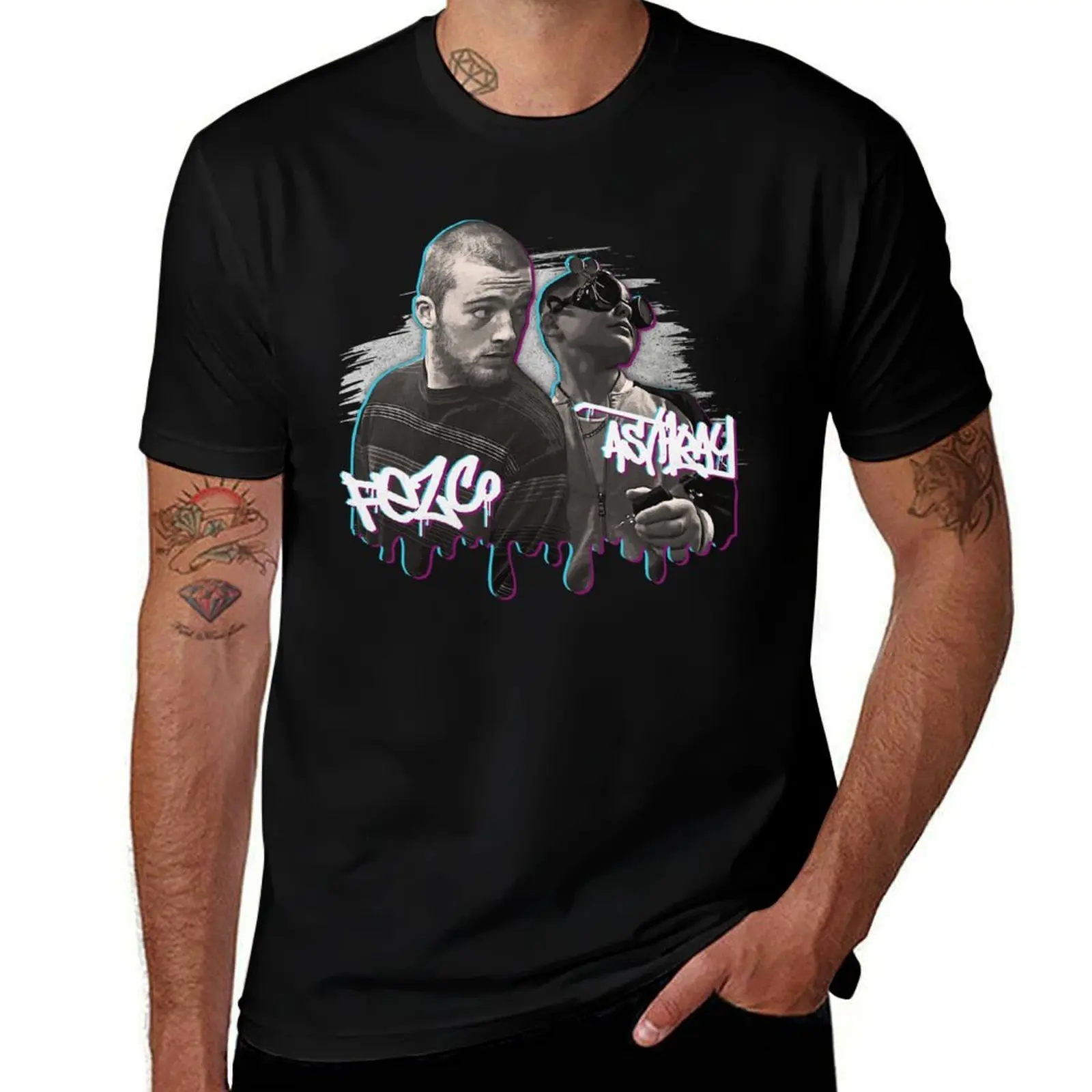 T-shirt Euphoria Fezco and Ashtray, t-shirt de sport à haute élasticité