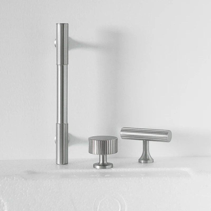 مقبض خزانة من النيكل والنحاس، مقبض الأثاث، مقبض خزانة الملابس، مقبض درج من النيكل الفضي