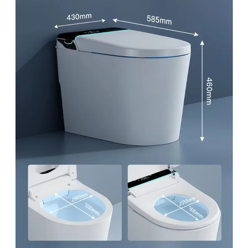 Cheap Smart Intelligent Toilet Ceramic Bowl Foot Automatic Sensor Electronic Flush P-trap Smart Toilette One Piece WC Bathroom