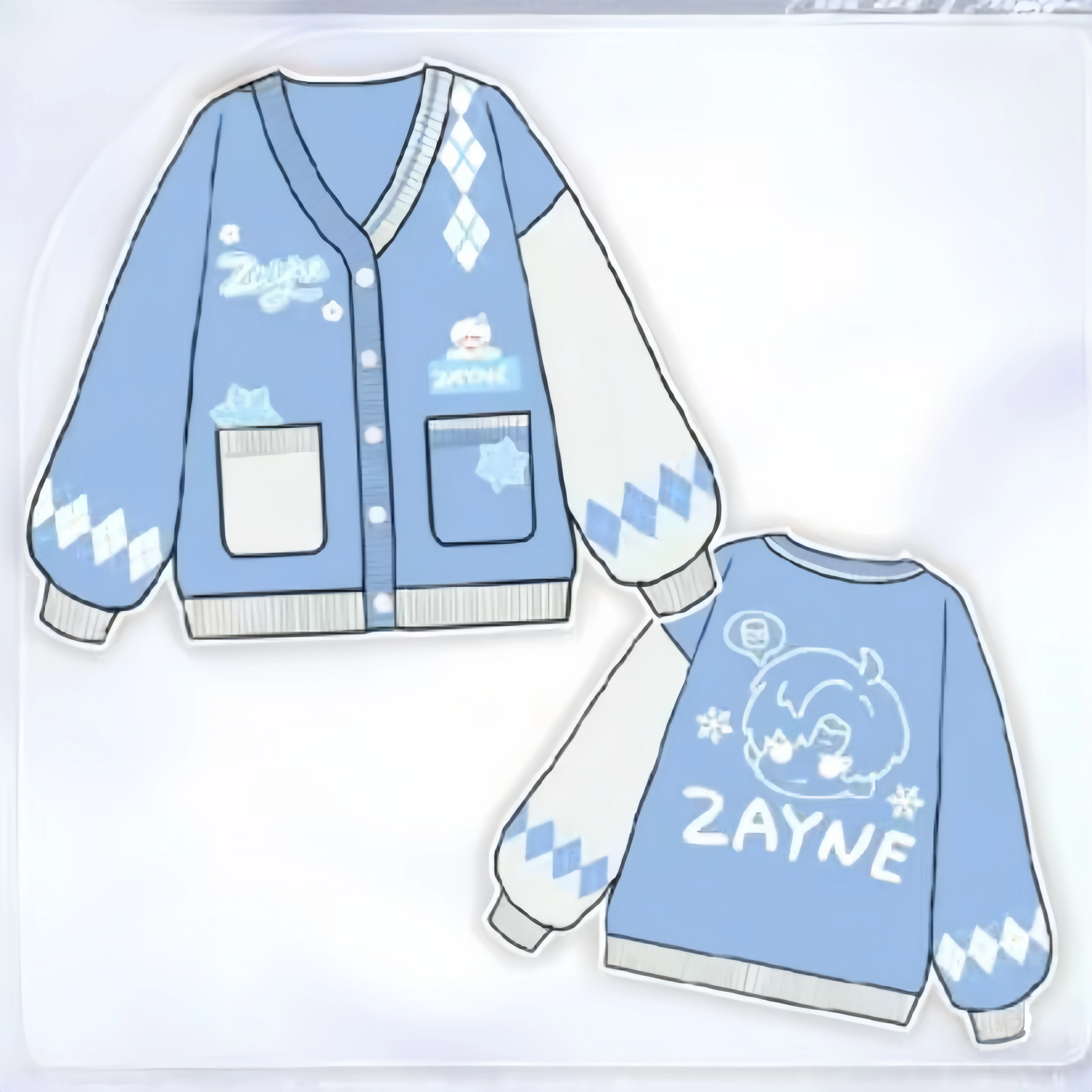 

Newly color scheme Zayne Rafayel Cosplay Costume Halloween Christmas Love and Deepspace sweater cute style popular cardigan