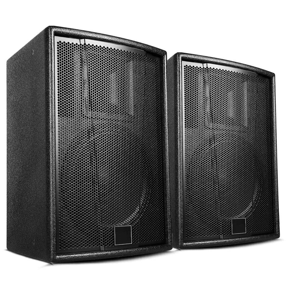 F12-Y Factory Price 12 Inch Wooden Speakers Wireless Mic Sound Equipment With Audio Mixer Portable Speakers for Stage