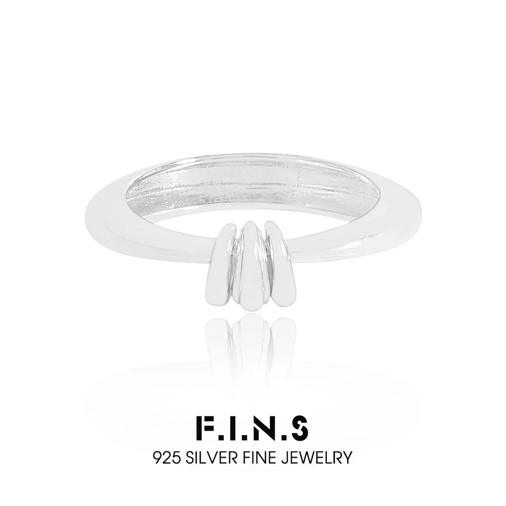 

F.I.N.S Original Korean Style S925 Sterling Silver Ring For Women Minimalist Triple-Circles Band Finger Fine Jewelry Accessories