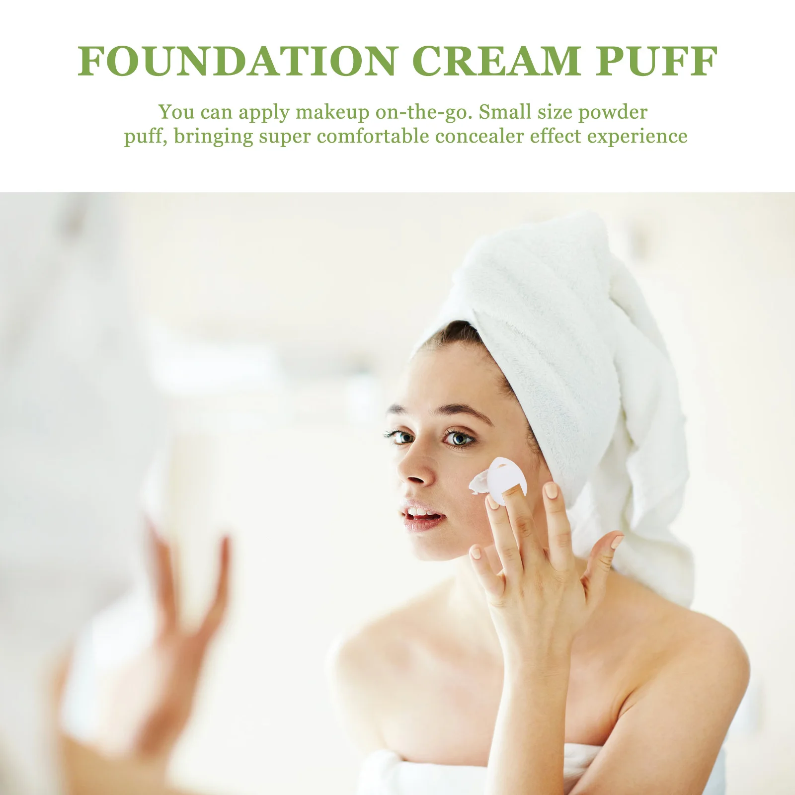 12 Uds Mini esponja de maquillaje en polvo base Facial Puff cómodos almohadillas de polvo portátiles herramienta de herramientas de maquillaje