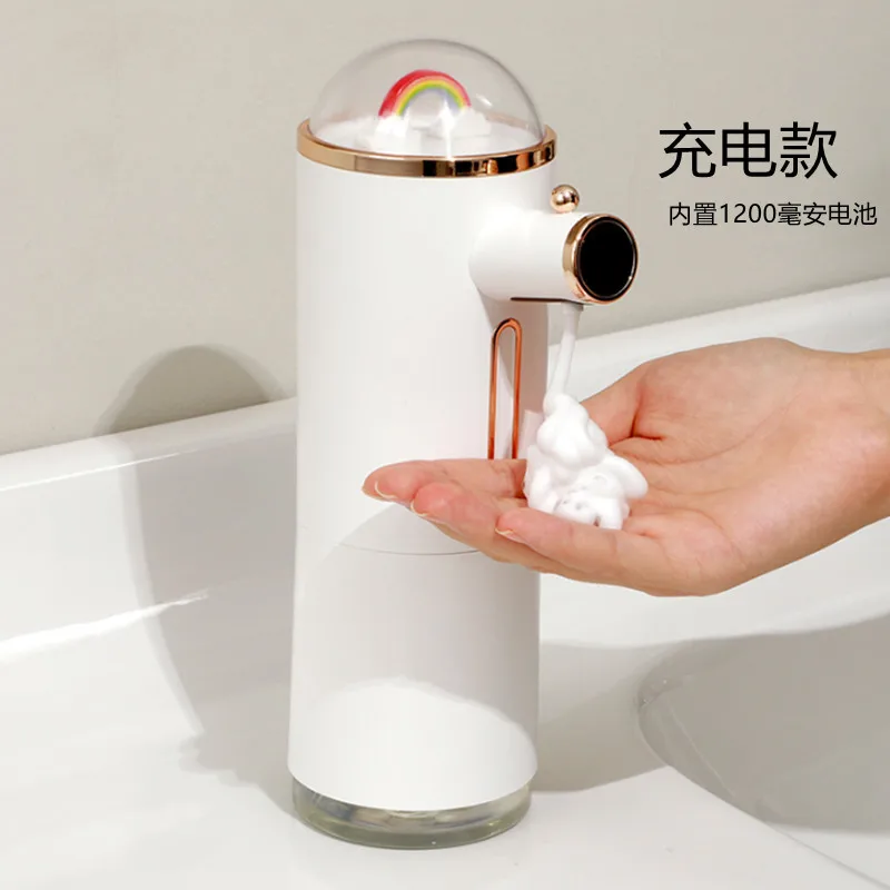 pompe-a-liquide-automatique-rose-arc-en-ciel-nouveau-design-machine-a-laver-les-mains-sans-contact-capteur-mesurant-la-mousse-distributeur-de-savon