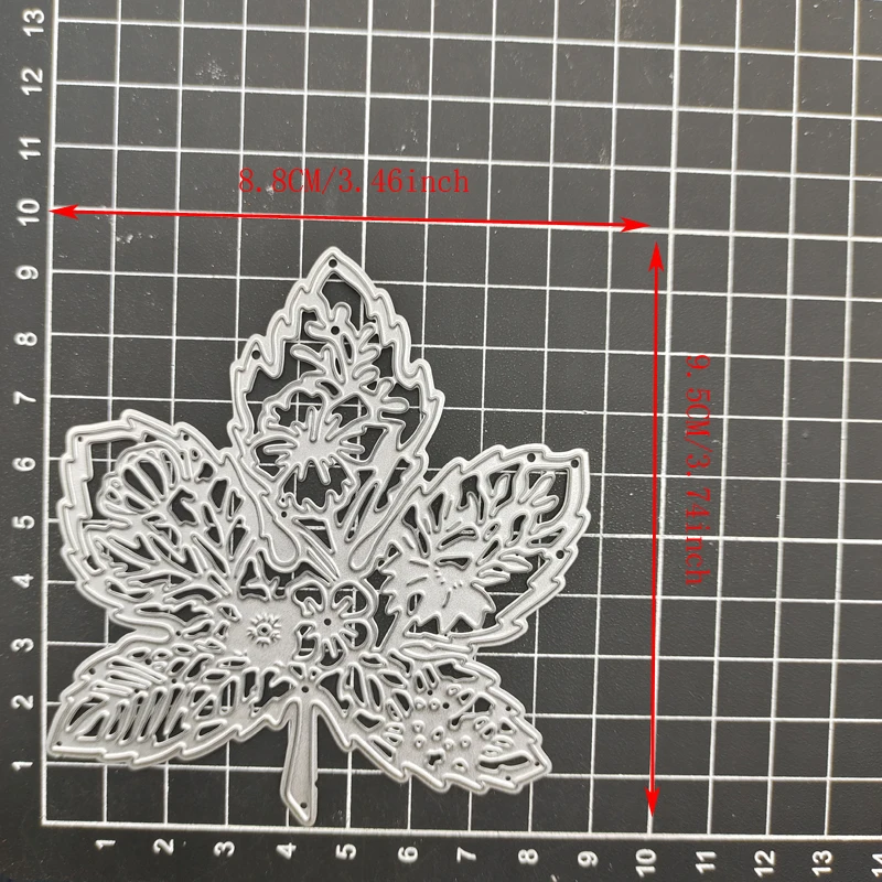 Maple Leaf Flower Metal Cutting Dies Stencil Scrapbook Diy Album Stamp Paper Card Embossing Decor Craft Knife Mould