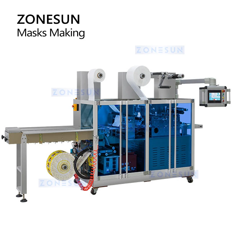 ZONESUN Automatic Steam Eye Mask Manufacturing Machine Self-heating Eye Care Nonwovens Warm Compress Produce Equipment ZS-HY220