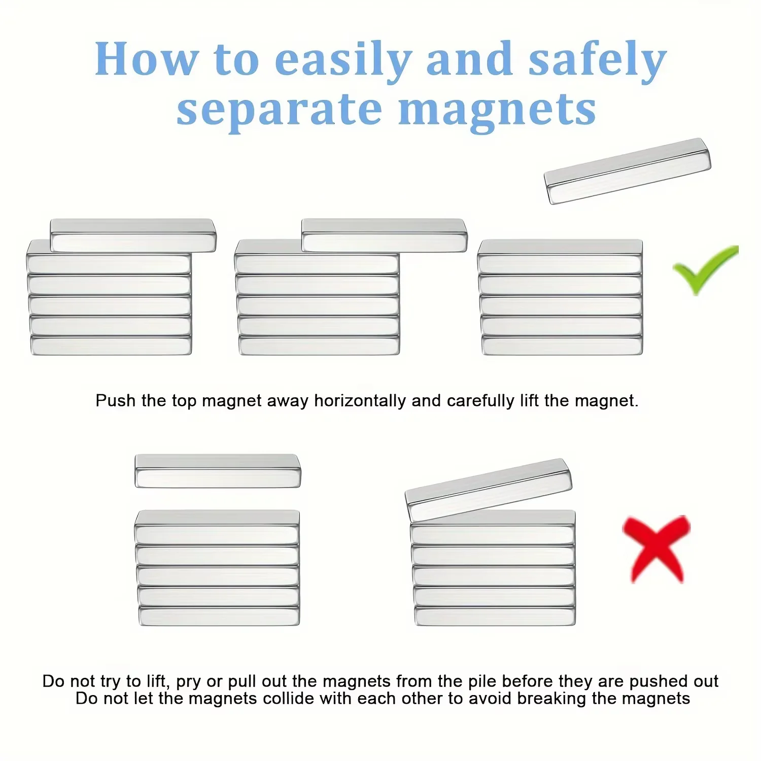 10 قطعة 20x10x5 شريط مغناطيس ، مغناطيس مستطيل لتخزين المكتب والأدوات ، مغناطيس التخزين ، مغناطيس الخريطة ، مغناطيس إغلاق الدرج