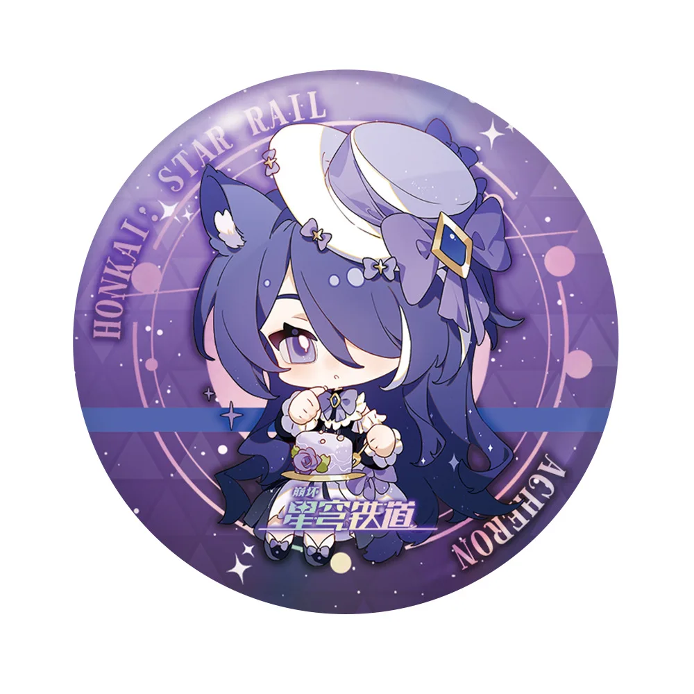 

58 мм игра Honkai Star Rail Raiden Bosenmori Mei Acheron косплей костюм значок булавка SPTE жесть брошь реквизит подарок
