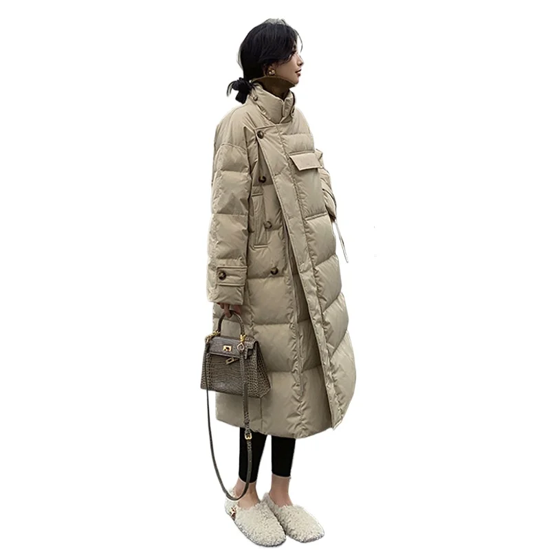 

Fashion Winter Cotton Coat Women Long Loose Bread Clothing Cotton Jackets Thickened Warm Down Parkas Coat Harajuku Casual Jacket