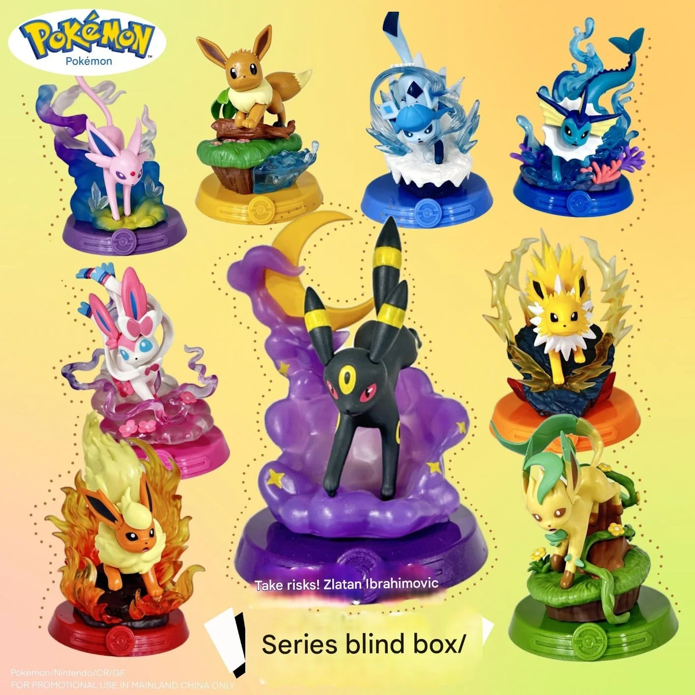 

Anime Pokemon Funism Original Adventure Eevee Family Suit Blind Box Action Figure Collection Model Kids Toy Gift