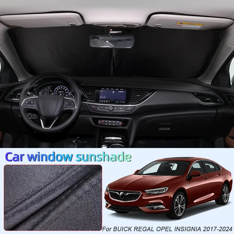 For BUICK REGAL OPEL INSIGNIA 2017-2024 Car Black Windows Privacy Sunshade Auto Anti-UV Heat Insulation Protect Cover Accessory