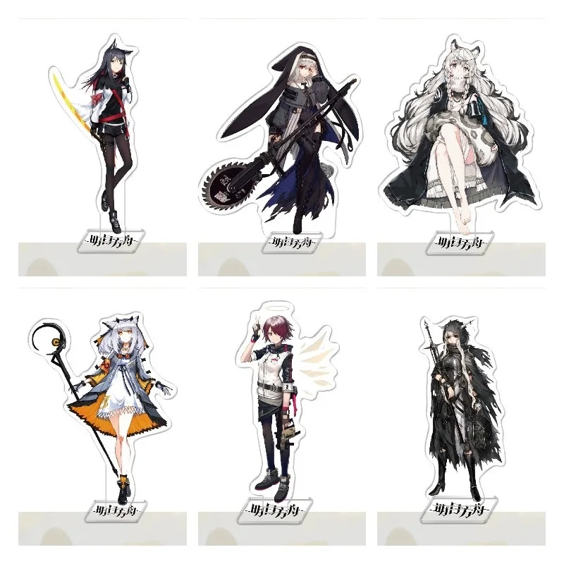 Hot Game Arknights Anime Figures Texas Specter Pramanix Cosplay Acrylic Stands Model Prop Plate Desk Decor Christmas Gift 15CM