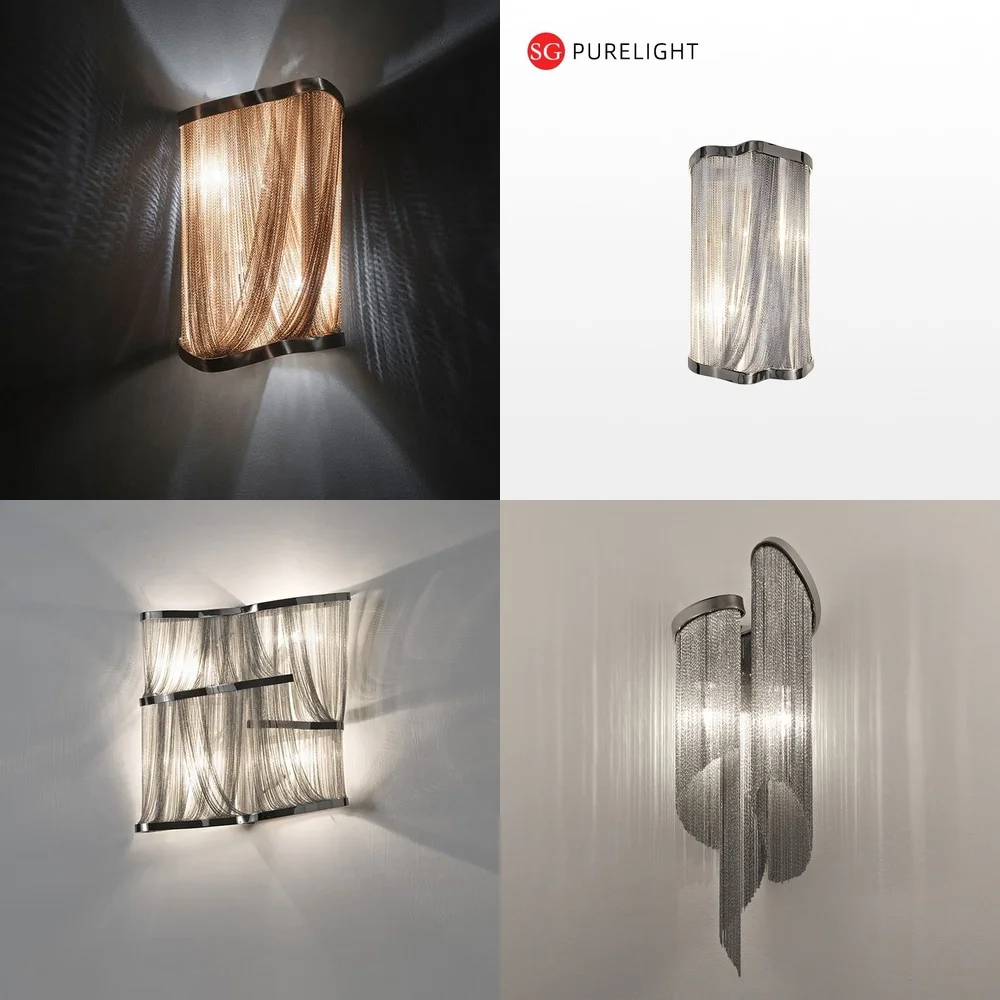 Creative Bedside Lamp for Italian Electroplating Wall Light for Living Room Background Wall Decoration Luxury Post Modern