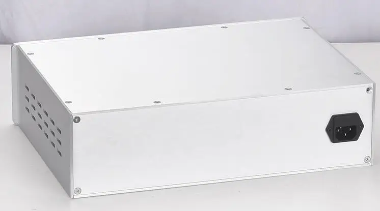 3610 أنبوب preamp الهيكل كامل الألومنيوم مكبر للصوت مربع الرجعية نمط الضميمة مع VU متر