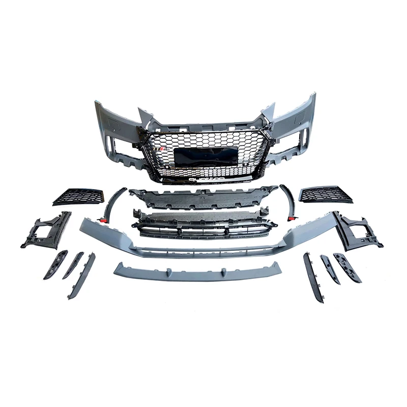 TT TTS 2015-2019 TO TTRS style Bodykit front bumper and grill to TTRS style Grill front bumper 2015-2019 TTRS