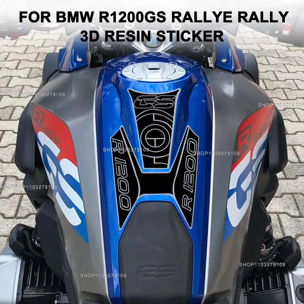 

For BMW R1200GS R 1200 GS LC Rallye Rally Limited Edition 3D Resin Motorcycle Tank Pad Protection Sticker New Decorative Decal