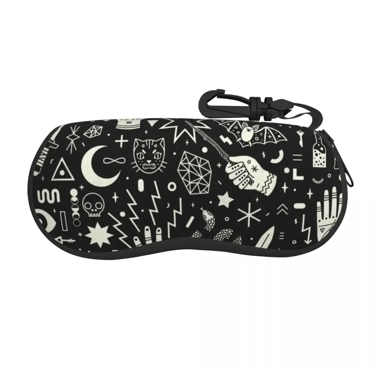 Halloween Witchcraft Witch Eyeglass Glasses Case Women Men Soft Occult Witchy Magic Sunglasses Protective Bag