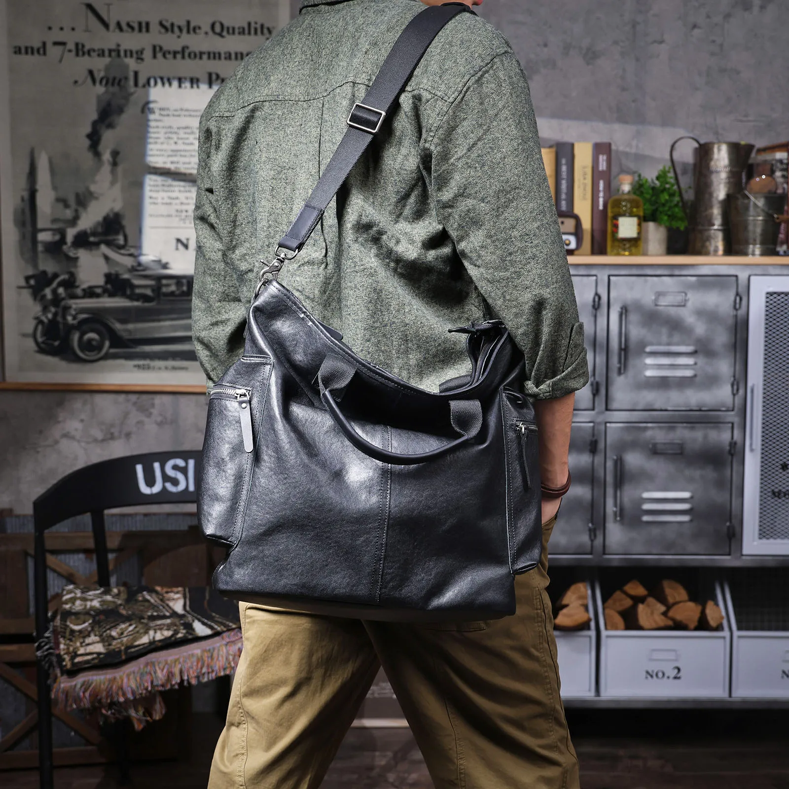 Brifecase de cuero genuino para hombre, bolsos para ordenador portátil de 15 pulgadas, bolso de Cuero de vaca Simple, cu