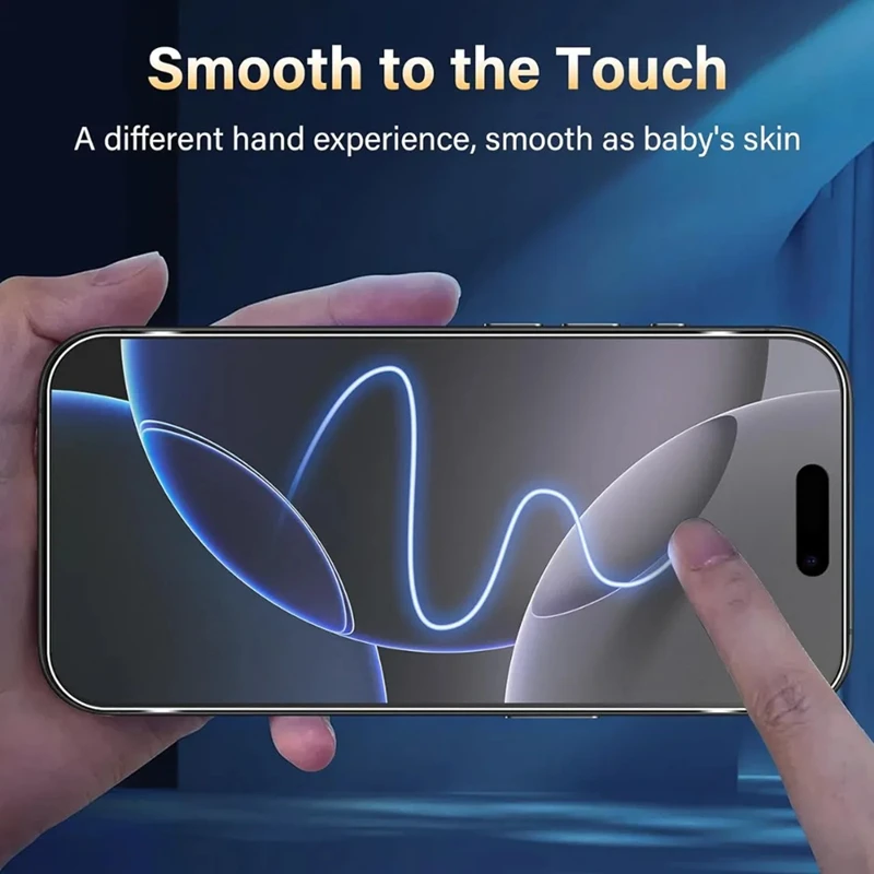 4 قطعة زجاج مقسى غير لامع لهاتف آيفون 17 13 12 11 14 15 16 برو ماكس واقي شاشة صغير بلوري لهاتف آيفون 16 15 Plus XR XS MAX #6