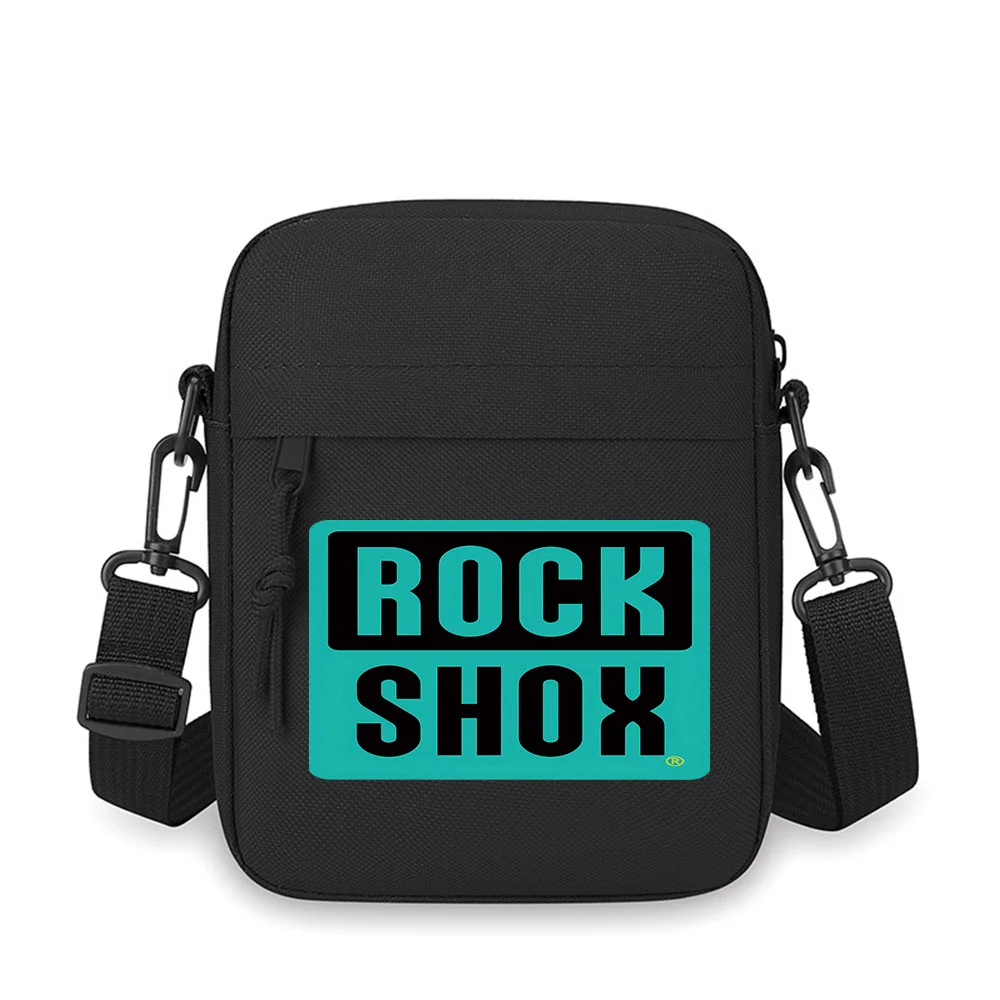 

ROCK SHOX brand logo design Men Crossbody Bag Single Shoulder Women Cartoon Anime Film Printing Design Unisex