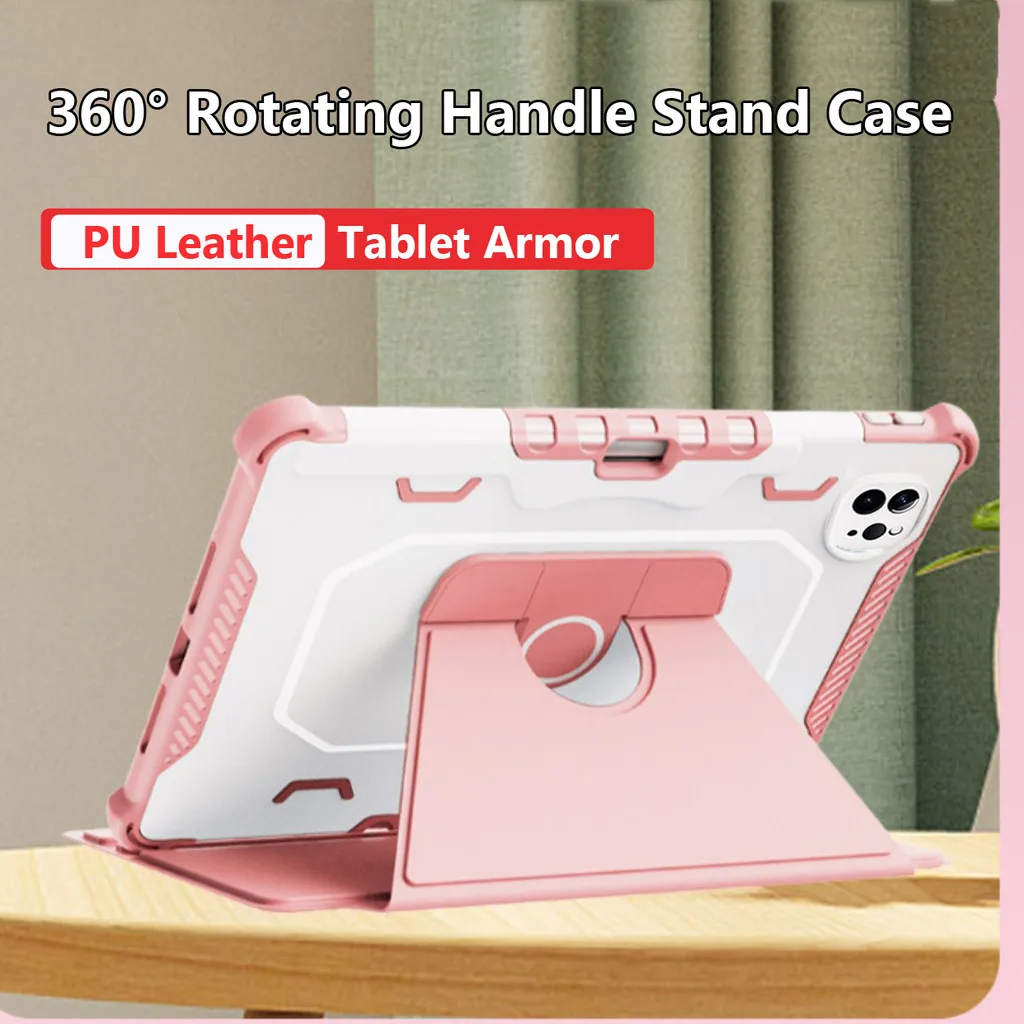Case for IPad 11th Gen A16 2025 11inch 10th Gen 10.9 Air 7 6 5 4 2 1 10.2 9th 8 7th Mini 6 7 Rotation Armor Hybrid Rubber Case
