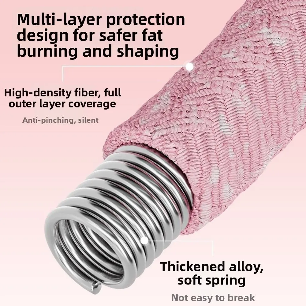 Soft Spring Fitness Circle Internal Spring Weight Loss Weighted Fitness Hoop Belly Exerciser Foldable Spring Tube Yoga Circle