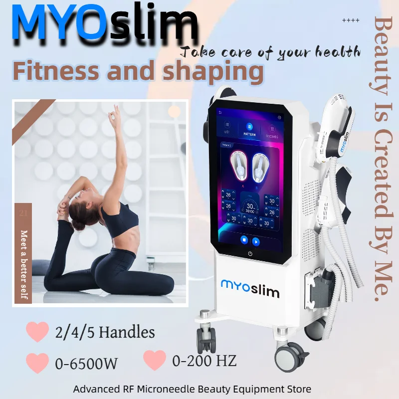 

Myoslim Ultra Nova Machine Professional Body Sculpting 6500W Myoslim RF Muscle Stimulation Weight Loss Muscle Training