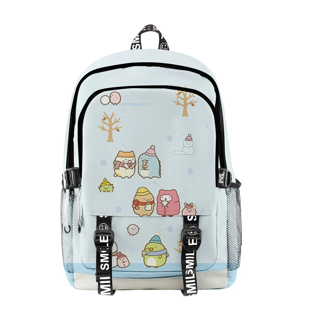 

Trendy Youthful School Bags Unisex Sumikkogurashi Travel Bags 3D Print Oxford Waterproof Notebook multifunction Backpacks