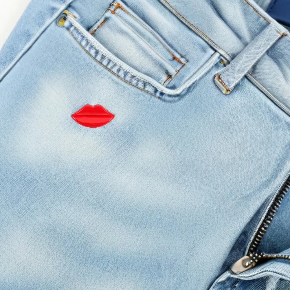 

50 шт. ярких пластиковых пуговиц в форме губ для рукоделия, шитья, декора одежды, аксессуары для украшения в виде губ