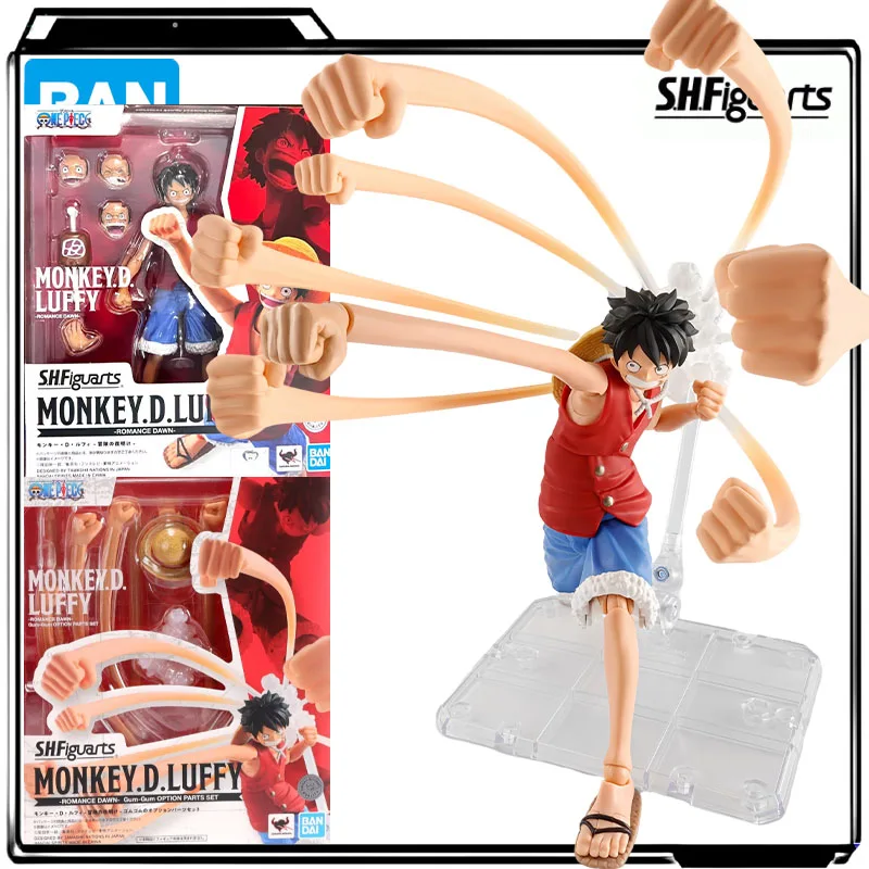 

Bandai натуральная аниме-фигурка S.H.Figuarts Monkey D. Luffy & резиновый набор аксессуаров, экшн-фигурки, игрушки для мальчиков, детский подарок, коллекционная