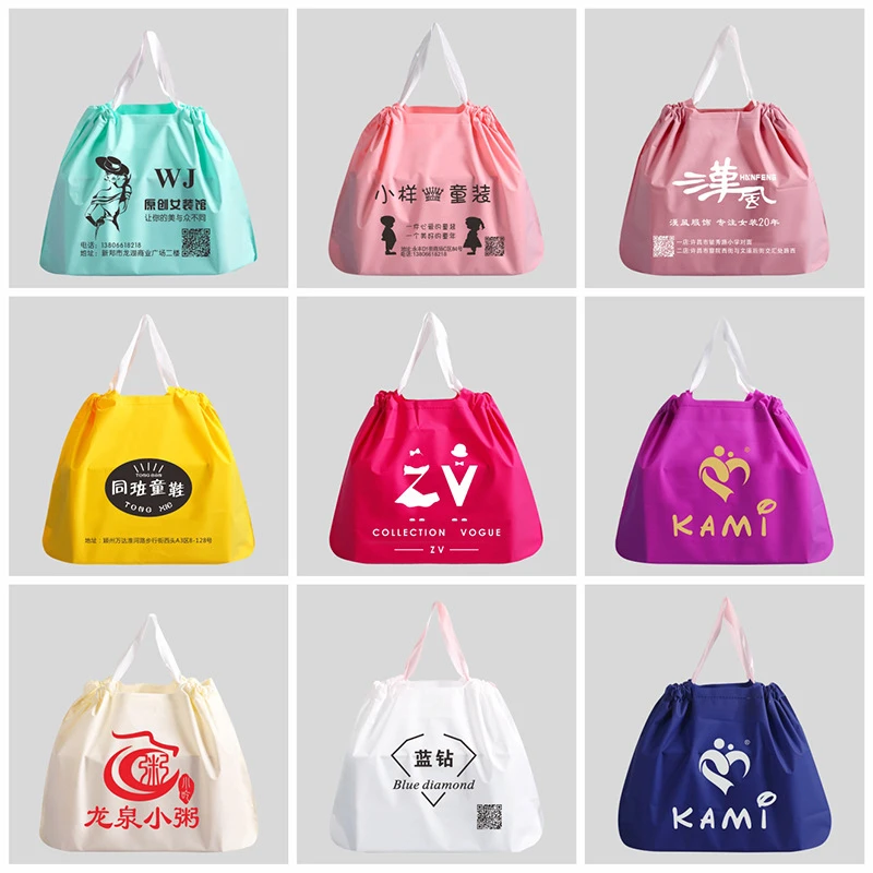 StoBag Logo Custom Personal Frosted Drawstring Bags Clothes Packaging Lunch Box Storage Gift Bundle Pocket Tote Portable Pouches