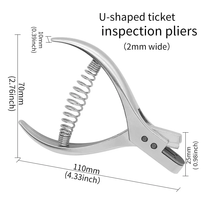 U-shaped Notch Punching Pliers DIY Steel Pattern Hole Notcher Sewing PliersTailor Opening Pincers Tailors Fabric Punch Marker