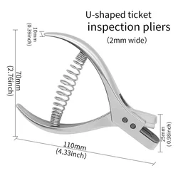 U-shaped Notch Punching Pliers DIY Steel Pattern Hole Notcher Sewing PliersTailor Opening Pincers Tailors Fabric Punch Marker