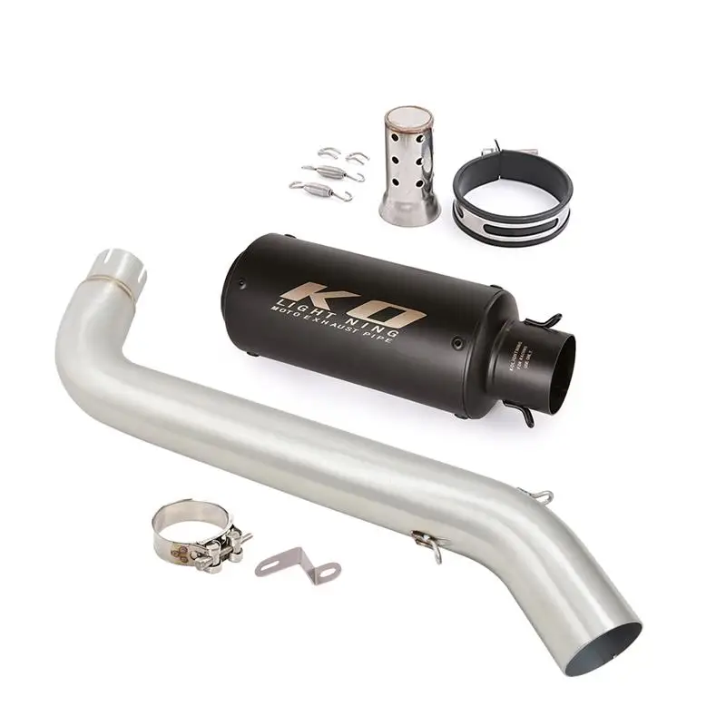 Per VOGE DS525X DS-525X 2023 2024 sistema di scarico moto Mid Link Pipe Slip On 51mm silenziatore silenziatore acciaio inossidabile