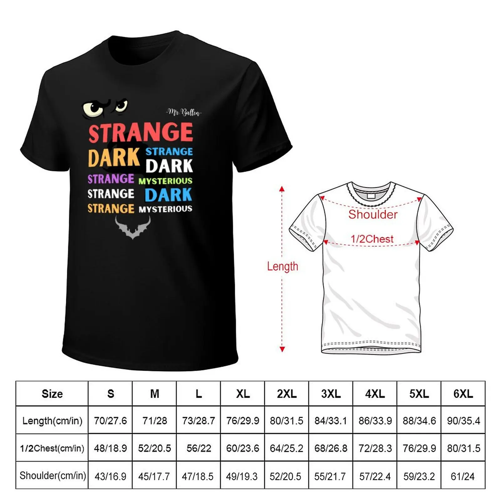 Mr. Ballen Podcast Strange, Dark, _amp_ Mysterious - Merchandise 7 T-Shirt Relaxed Fit Casual Short Sleeve Top