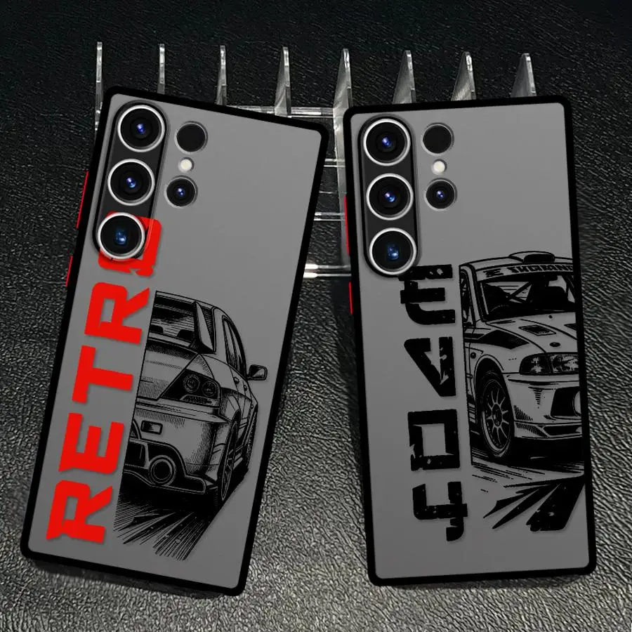 Case for Samsung Galaxy S26 S22 S24 Plus S20 S21 S25 Ultra Note 20 10+ S23 FE Funda Phone Cover JDM Sport Line Car