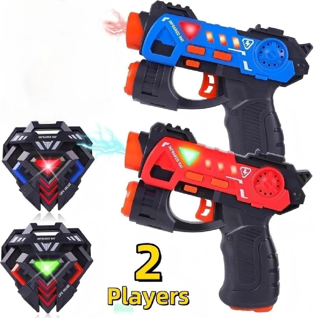 Laser Infrarood Tag Guns Set Mini Pistol Blaster Schietspel Indoor Outdoor Zomerspeelgoed voor kinderen Team Battle Play Fun Gifts