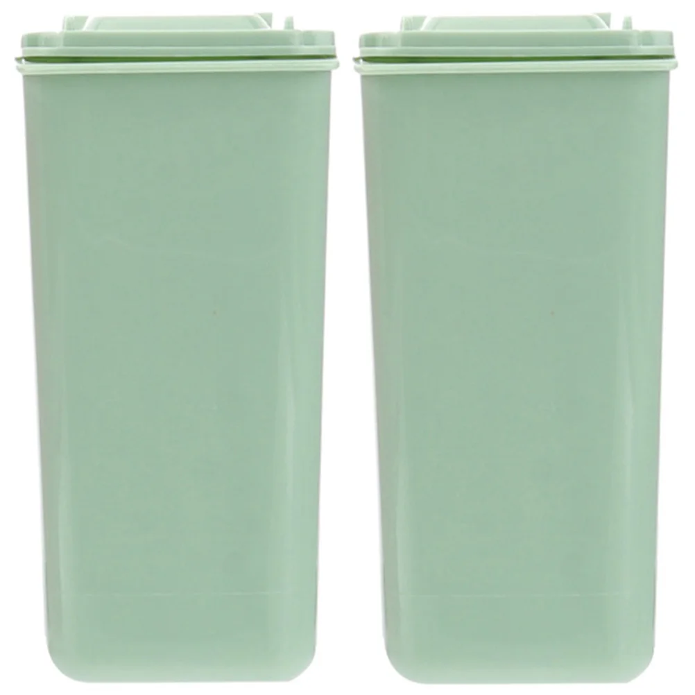 

2Pcs Mini Can Desktop Waste Bucket Cute Desktop Waste Storage Bucket Garbage Storage Boxes Countertop PP Office Home Use