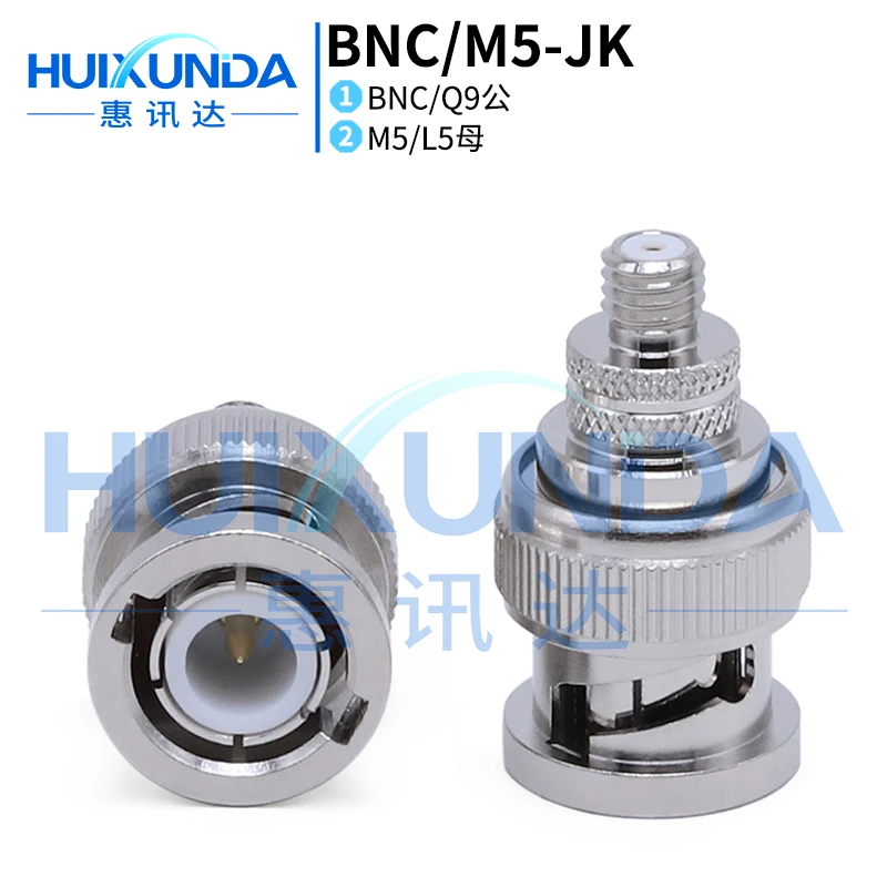 BNC/M5-JK BNC Male to M5 Female Acceleration Sensor Adapter BNC Male to L5 Female Connector