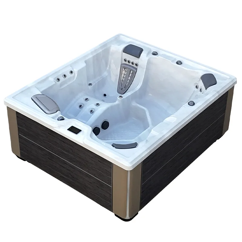 Modern Design Spa Bath Jacuzzier 3 Person Outdoor Swim Pool Hot Tub with Touch Sensitive Control