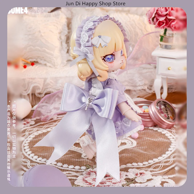 COME4FREE BJD Poppenkleertjes 1/12 Bloemen Taal Serie Romantische Datum Jurk Outfit voor OB11 Pop Jurk