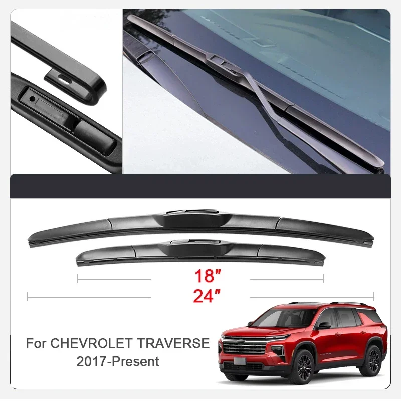 2PCS Car Blade Front Windshield Rubber Wiper For Chevrolet AVEO CAVALIER CRUZE MALIBU ONIX SUBURBAN TAHOE TRAVERSE AutoAccessory
