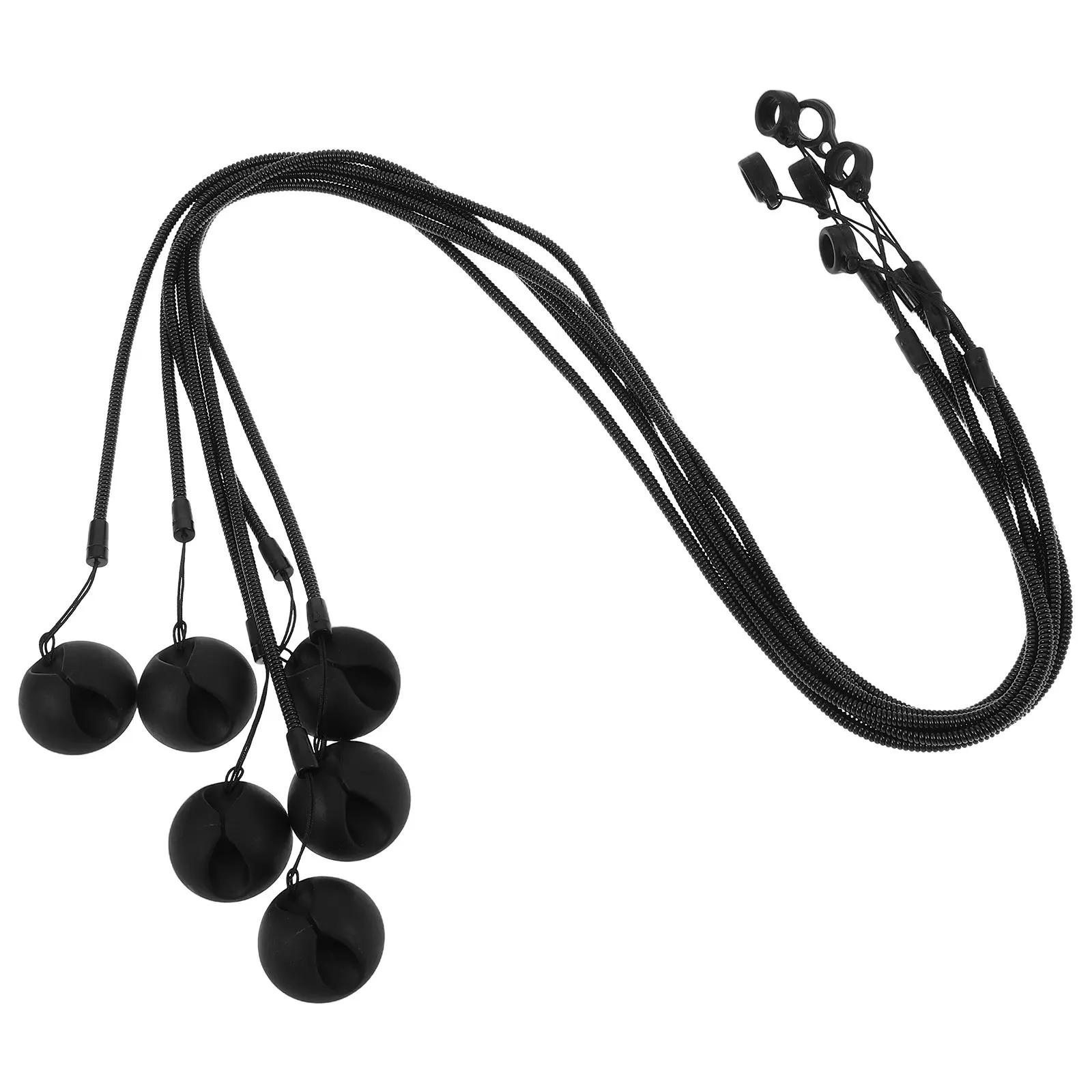 

Набор из 6 выдвижных держателей для ручек: пружинный шнурок 25 см, кольцо 8 мм, силиконовая основа, ремешок для стилуса для офиса, школы, рабочего стола, эластичный держатель для стилуса