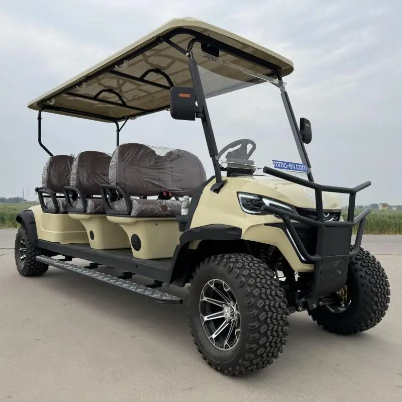 Sale Cheapest Factory Custom Golf Car Off Road 4 Wheel Club Car 6 8 10 Seater 48/60/72V 5000W 7500W Electric Golf Cart