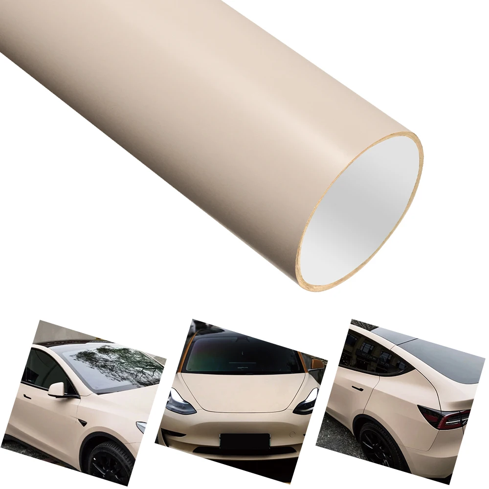 

Matte Mocha Latte Car Vinyl Film PVC Auto Decal With Air Release Technology Car Body Creative DIY Decoration Sticker Accessories