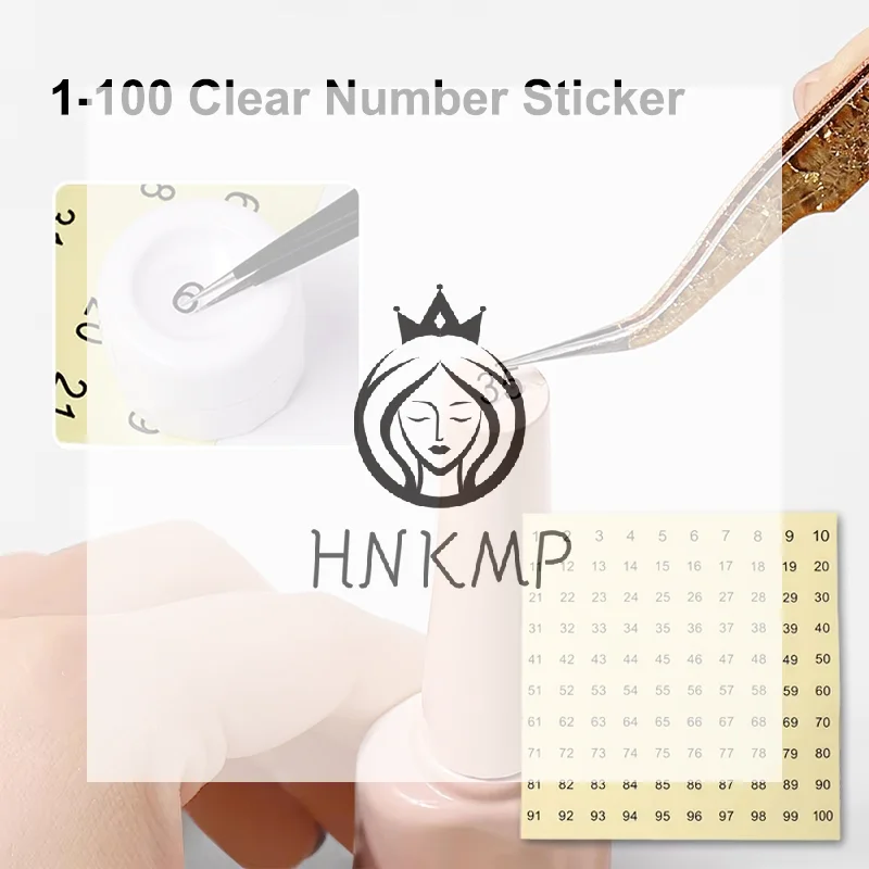 15 Sheets Manicure Tool 1-200 Nail Polish Number Sticker Label Gel Varnish Glue Bottle Lipstick Nails Tip Display Mark Numbering