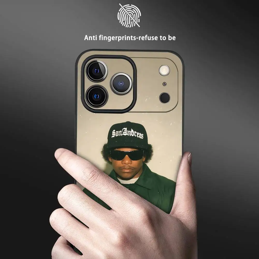 حافظة لهاتف آيفون 17 16 15 14 13 12 11 Pro Max Plus Mini Black Frosted Soft Shell Funda