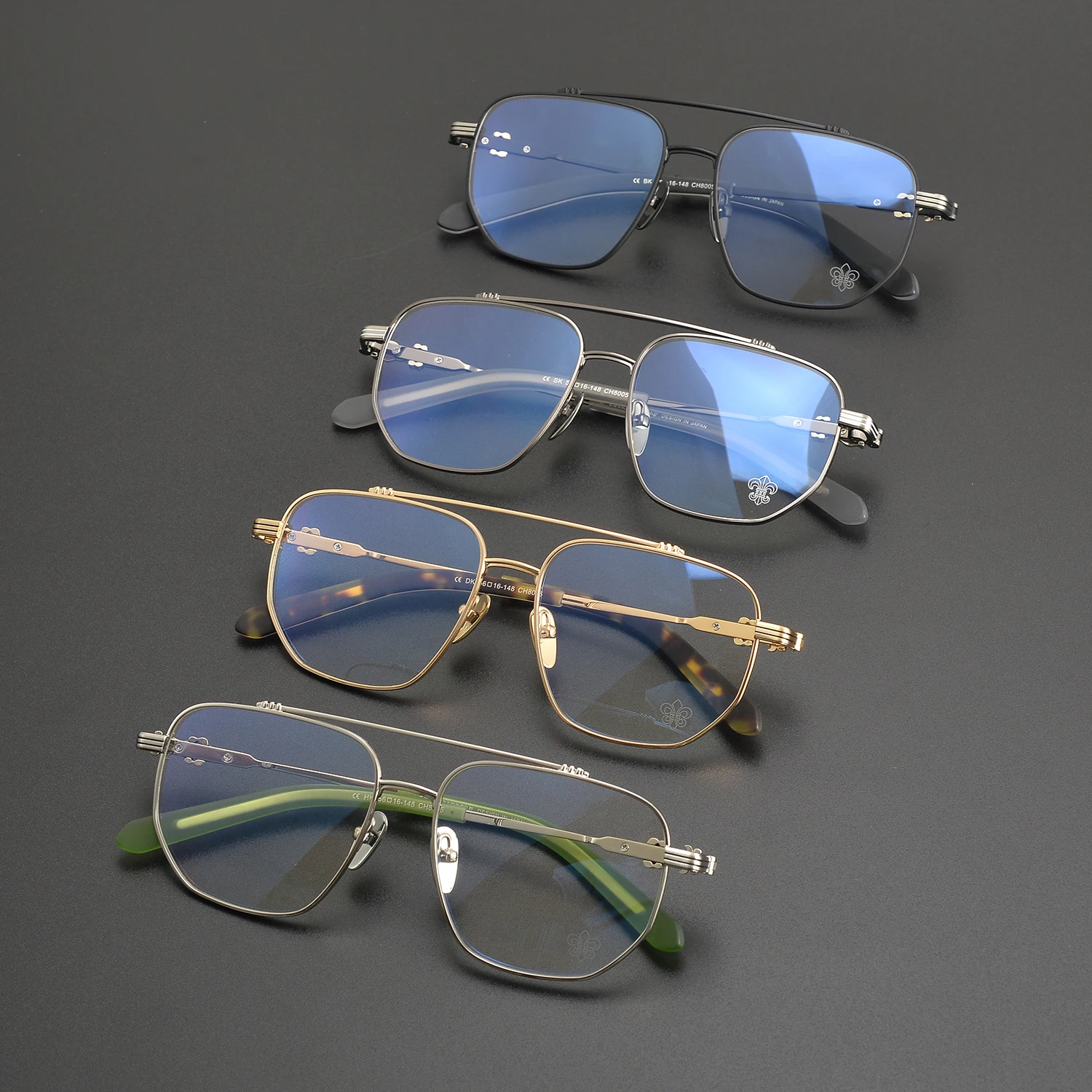 Gafas cuadradas para miopía para hombre y mujer, lentes graduadas ópticas con acabado antiluz azul, novedad de 2024