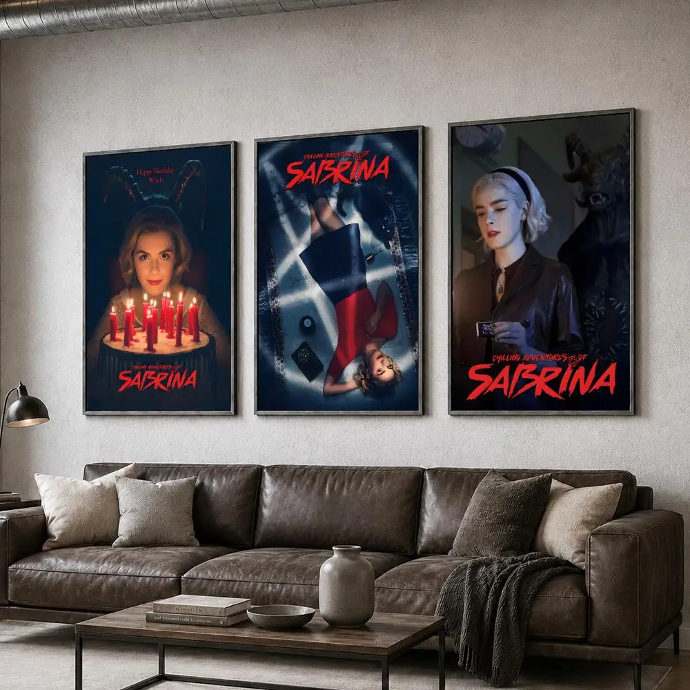 TV Chilling Adventures of Sabrina Poster  PP Self Adhesive Home Garage Dorm Bar Wall Decor Aesthetic Retro Gift